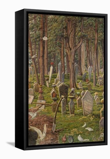 The Sleeping City: the Cemetery of Pera, Constantinople, 1856 - 1888-William Holman Hunt-Framed Stretched Canvas