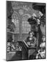 The Sleeping Congregation, 1736-William Hogarth-Mounted Giclee Print