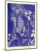 The Sleeping Congregation-William Hogarth-Mounted Giclee Print