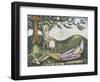 The Sleeping Fool-Cecil Collins-Framed Giclee Print