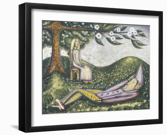 The Sleeping Fool-Cecil Collins-Framed Giclee Print