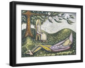 The Sleeping Fool-Cecil Collins-Framed Giclee Print