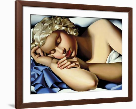 The Sleeping Girl (Kizette) I-Tamara de Lempicka-Framed Giclee Print