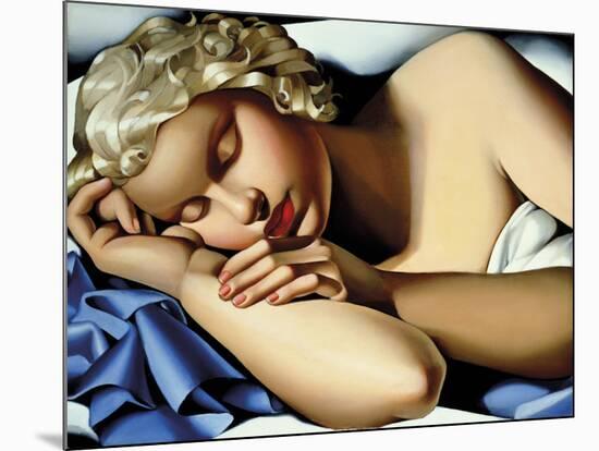 The Sleeping Girl (Kizette) I-Tamara de Lempicka-Mounted Giclee Print