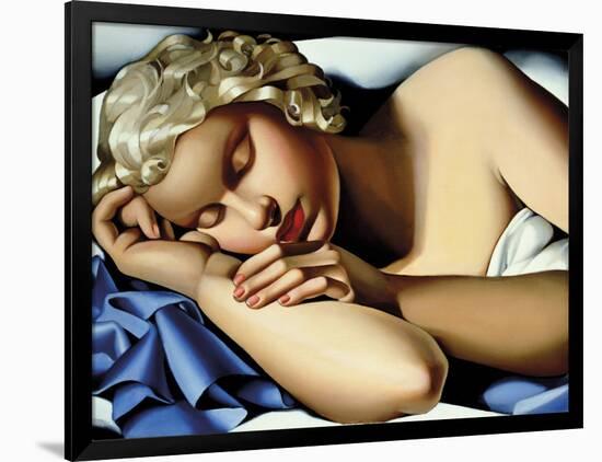 The Sleeping Girl (Kizette) I-Tamara de Lempicka-Framed Giclee Print