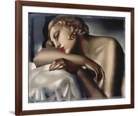 The Sleeping Girl-Tamara de Lempicka-Framed Giclee Print