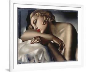 The Sleeping Girl-Tamara de Lempicka-Framed Giclee Print