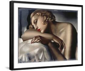 The Sleeping Girl-Tamara de Lempicka-Framed Giclee Print