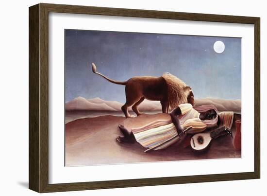 The Sleeping Gypsy, 1897-Henri Rousseau-Framed Giclee Print