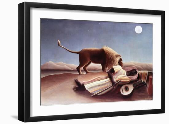 The Sleeping Gypsy, 1897-Henri Rousseau-Framed Giclee Print