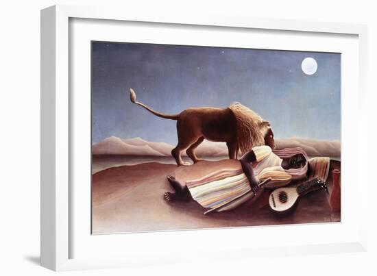 The Sleeping Gypsy, 1897-Henri Rousseau-Framed Giclee Print