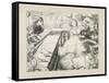 The Sleeping Palace-John Everett Millais-Framed Stretched Canvas