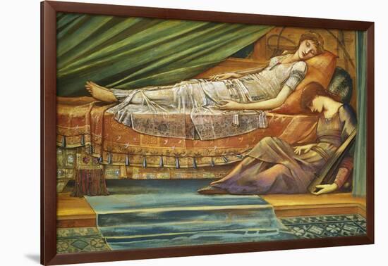 The Sleeping Princess-Edward Burne-Jones-Framed Giclee Print