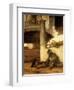 The sleeping sentinel (1654).-Carel Fabritius-Framed Giclee Print