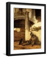 The sleeping sentinel (1654).-Carel Fabritius-Framed Giclee Print