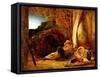 The Sleeping Shepherd, 1834-Samuel Palmer-Framed Stretched Canvas