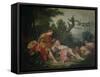 The Sleeping Shepherdess-Francois Boucher-Framed Stretched Canvas