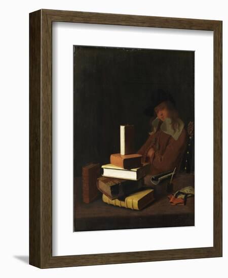 The Sleeping Student, 1663-Constantin Verhout or Voorhout-Framed Giclee Print