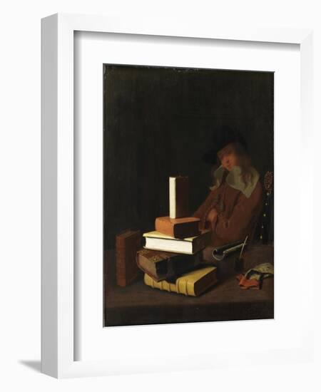 The Sleeping Student, 1663-Constantin Verhout or Voorhout-Framed Giclee Print