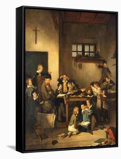 The Sleeping Teacher-Joseph Beaume-Framed Stretched Canvas