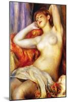 The Sleeping-Pierre-Auguste Renoir-Mounted Art Print