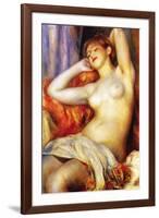 The Sleeping-Pierre-Auguste Renoir-Framed Art Print