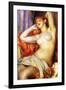 The Sleeping-Pierre-Auguste Renoir-Framed Art Print