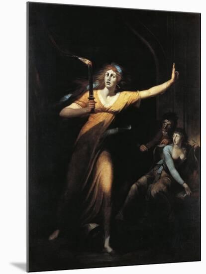 The Sleepwalking Lady Macbeth, 1781-1784-Henry Fuseli-Mounted Giclee Print
