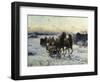 The Sleigh Ride-Alfred Kowalski-Framed Giclee Print