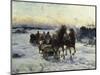 The Sleigh Ride-Alfred Kowalski-Mounted Giclee Print