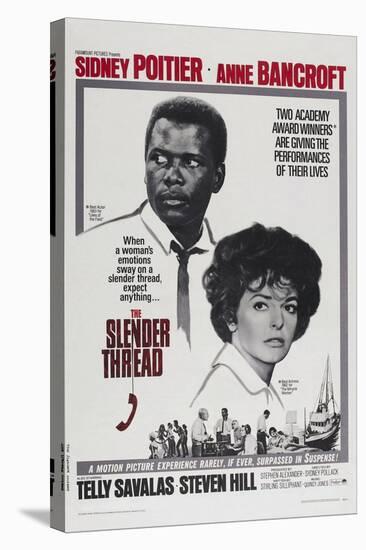 The Slender Thread, Sidney Poitier, Anne Bancroft, 1965-null-Stretched Canvas