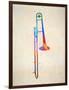 The Slid Trombone-Dan Sproul-Framed Art Print