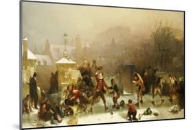 The Slide Below the Castle, Edinburgh, 1854-John Ritchie-Mounted Giclee Print