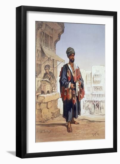 The slipper seller, 1862-Amadeo Preziosi-Framed Giclee Print