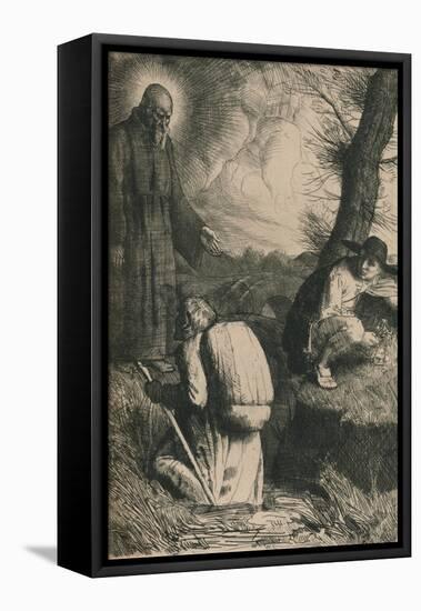 The Slough of Despond, C1916-William Strang-Framed Stretched Canvas