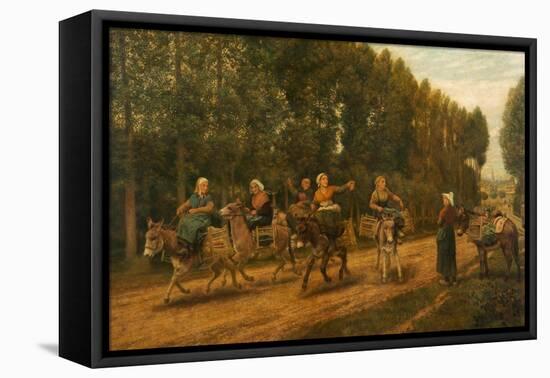 The Sluggard, Market Women, Brittany, France, 1876-Arthur Hughes-Framed Stretched Canvas