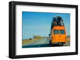 The Small Bus with Bags on a Roof-Krivosheev Vitaly-Framed Photographic Print