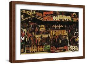 The Small City III, 1913-Egon Schiele-Framed Giclee Print