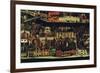 The Small City III, 1913-Egon Schiele-Framed Giclee Print