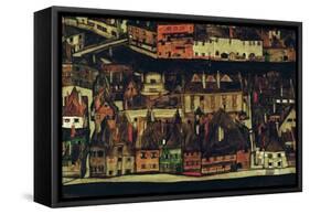 The Small City III, 1913-Egon Schiele-Framed Stretched Canvas