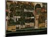 The Small City IV, (Krumau on the Moldau), 1914-Egon Schiele-Mounted Giclee Print