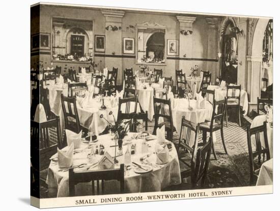 The Small Dining Room at the Hotel Wentworth, Sydney, New South Wales, Australia-null-Stretched Canvas