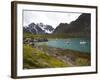 The Small Harbour of Koppangen at Lyngen Peninsula, Troms County, Norway, Scandinavia, Europe-Carlo Morucchio-Framed Photographic Print