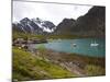 The Small Harbour of Koppangen at Lyngen Peninsula, Troms County, Norway, Scandinavia, Europe-Carlo Morucchio-Mounted Photographic Print