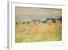 The Small Haystacks, 1887-Claude Monet-Framed Giclee Print