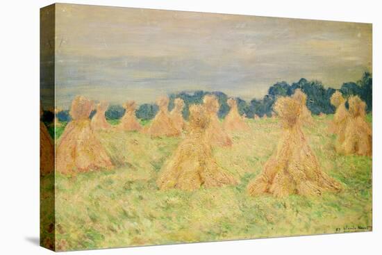 The Small Haystacks, 1887-Claude Monet-Stretched Canvas