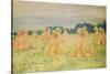 The Small Haystacks, 1887-Claude Monet-Stretched Canvas