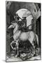 The Small Horse, 1505 (Engraving)-Albrecht Dürer-Mounted Giclee Print