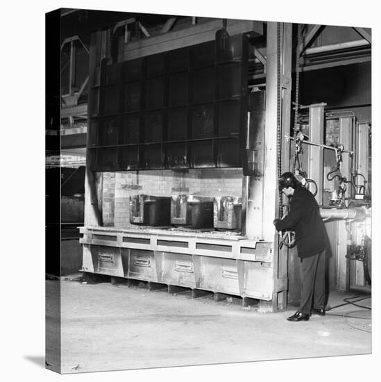 The Small Ingot Furnace, Park Gate Iron and Steel Co, Rotherham, South Yorkshire, 1964-Michael Walters-Stretched Canvas