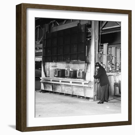 The Small Ingot Furnace, Park Gate Iron and Steel Co, Rotherham, South Yorkshire, 1964-Michael Walters-Framed Photographic Print
